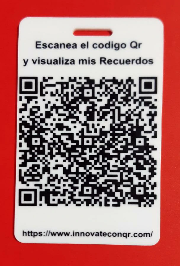 PLACA RECUERDAME QR