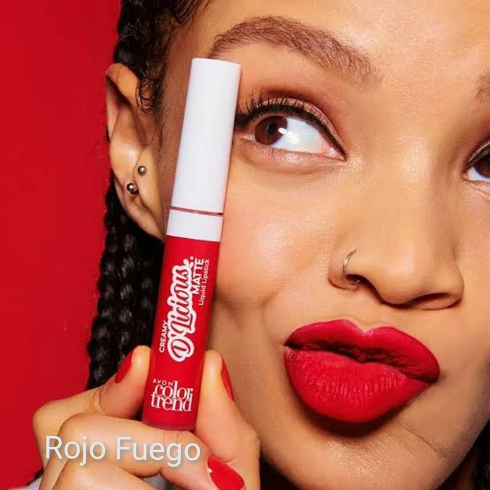 LABIAL CREAMY DELICIOUS MATTE ROJO FUEGO  