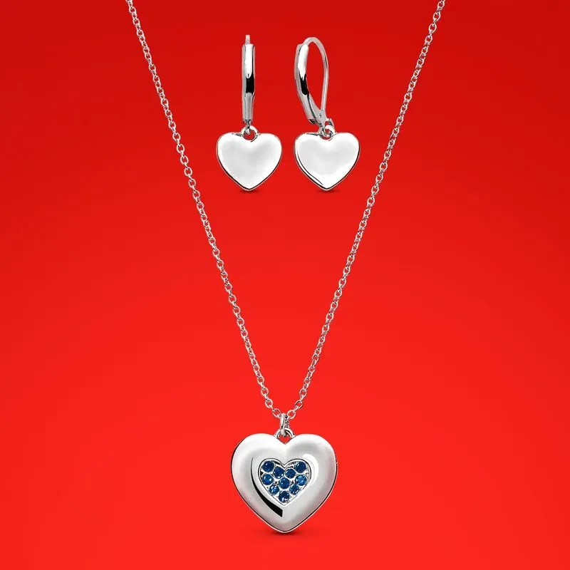 Set Collar + Aretes Blue is Love
