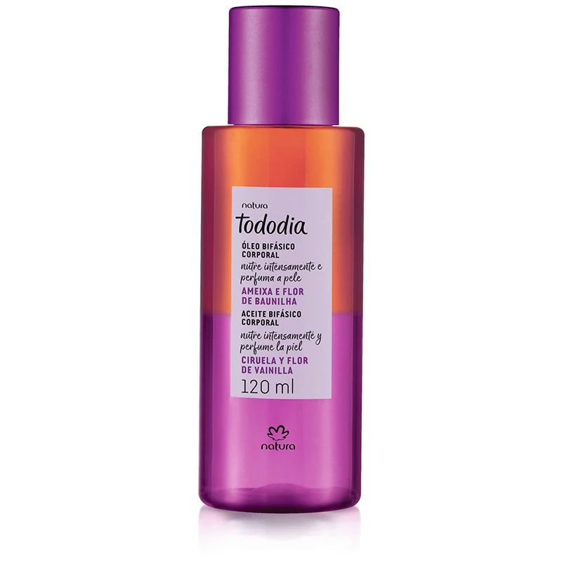ACEITE BIFASICO CIRUELA Y FLOR DE VAINILLA  120 ML.
